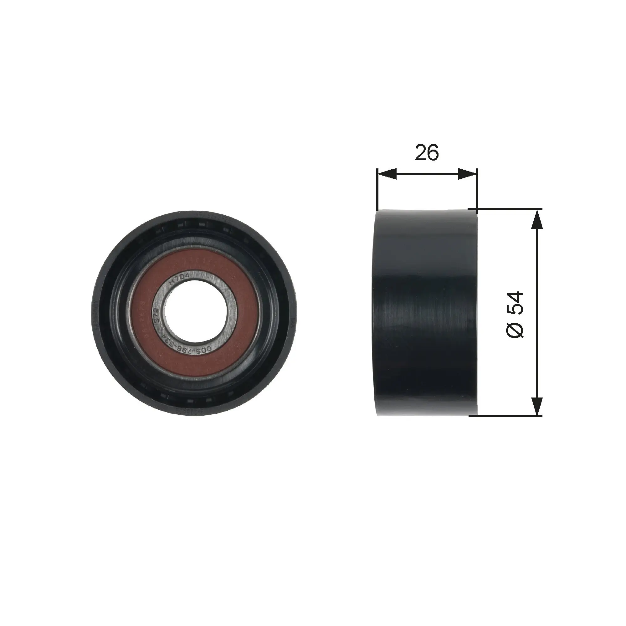 Umlenk-/Führungsrolle, Keilrippenriemen GATES T36481
