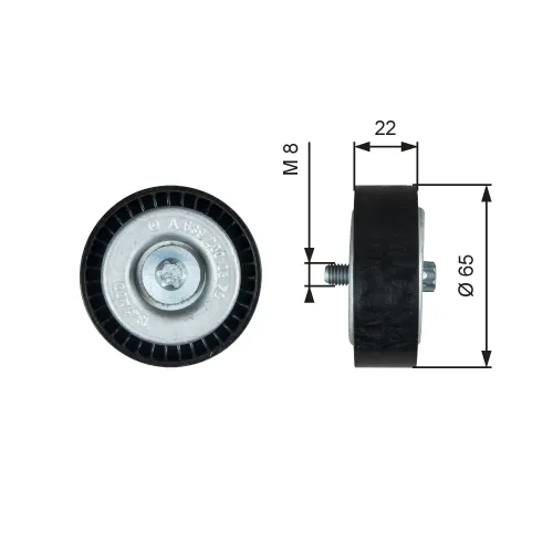 Umlenk-/Führungsrolle, Keilrippenriemen GATES T36734 Bild Umlenk-/Führungsrolle, Keilrippenriemen GATES T36734