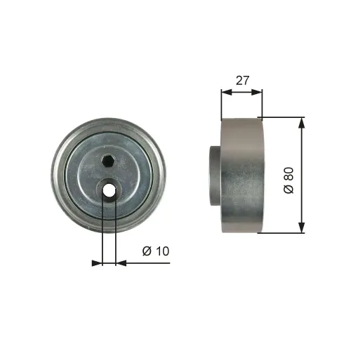 Umlenk-/Führungsrolle, Keilrippenriemen GATES T36755 Bild Umlenk-/Führungsrolle, Keilrippenriemen GATES T36755