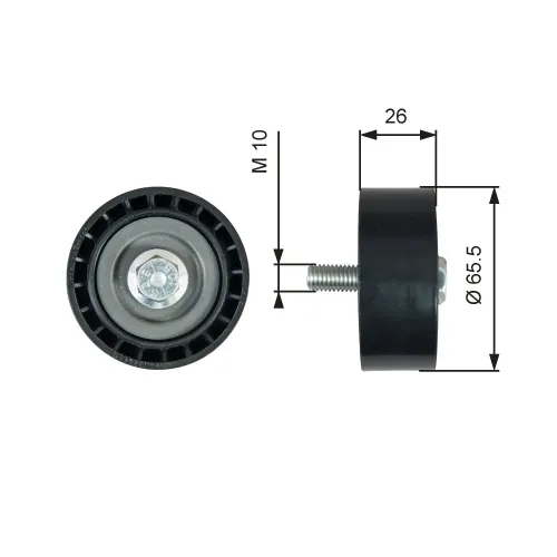 Umlenk-/Führungsrolle, Keilrippenriemen GATES T36775 Bild Umlenk-/Führungsrolle, Keilrippenriemen GATES T36775