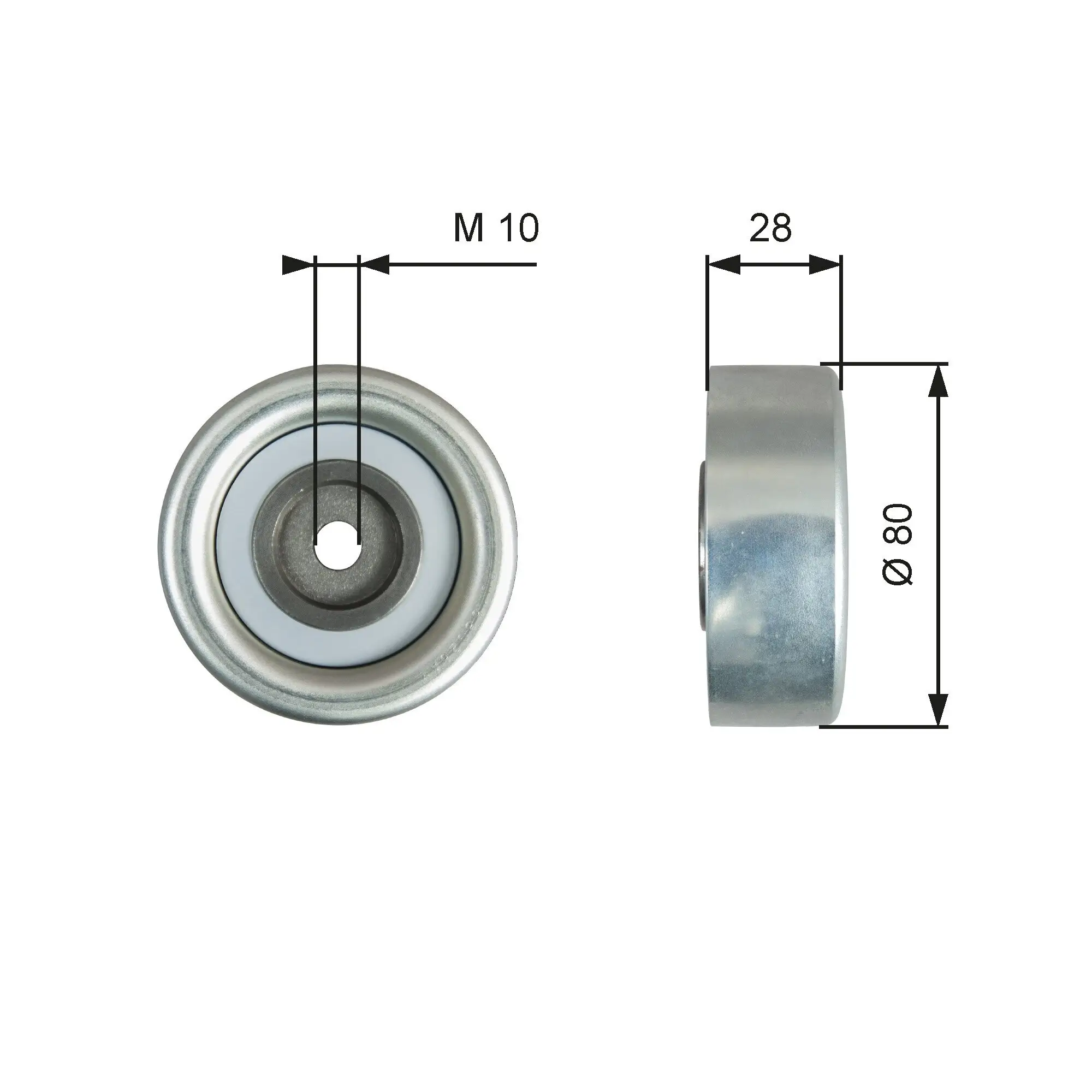 Umlenk-/Führungsrolle, Keilrippenriemen GATES T36778