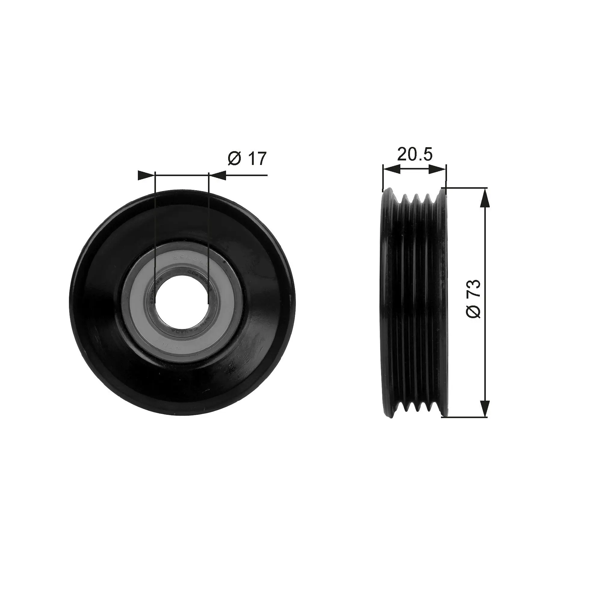 Spannrolle, Keilrippenriemen GATES T38030