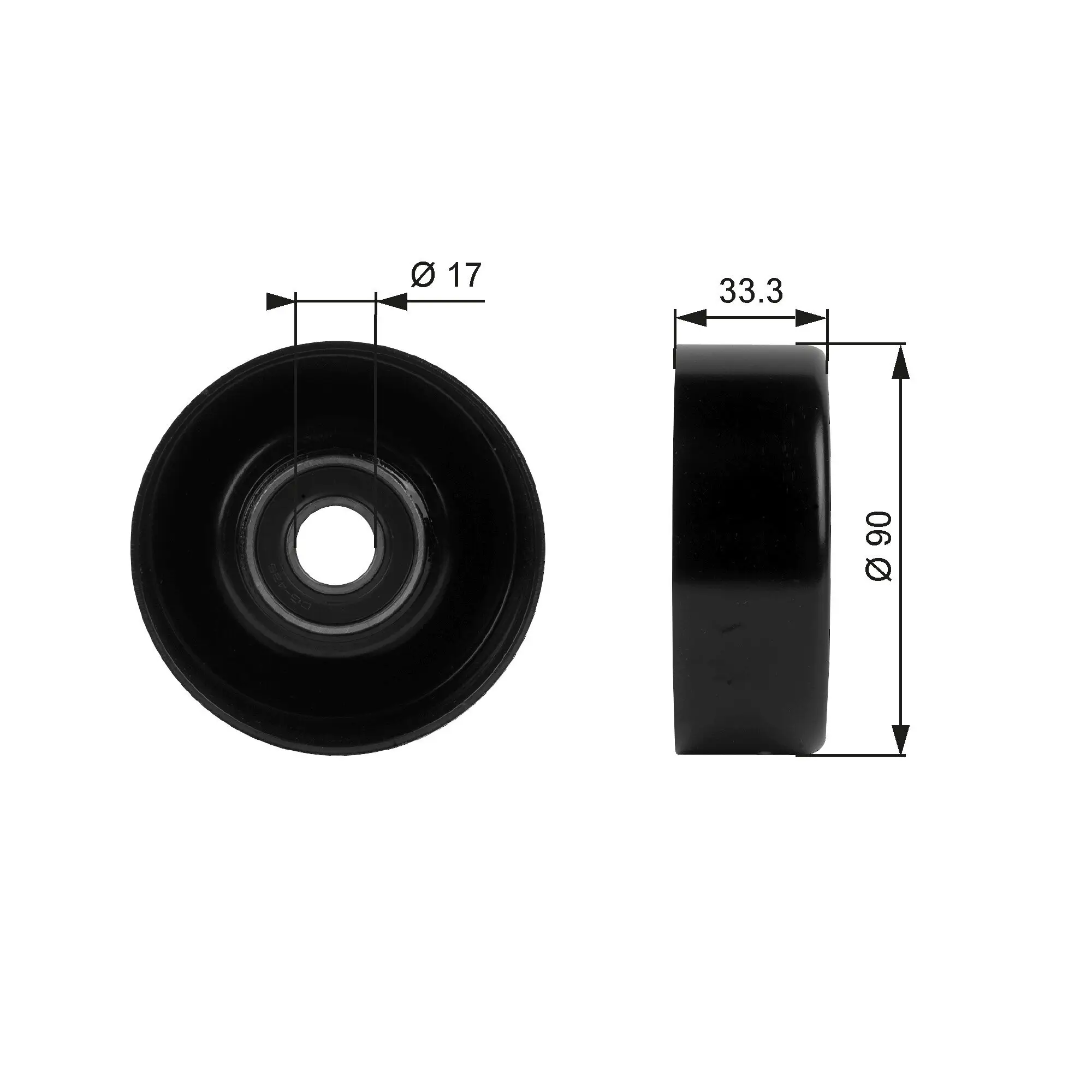 Umlenk-/Führungsrolle, Keilrippenriemen GATES T38033