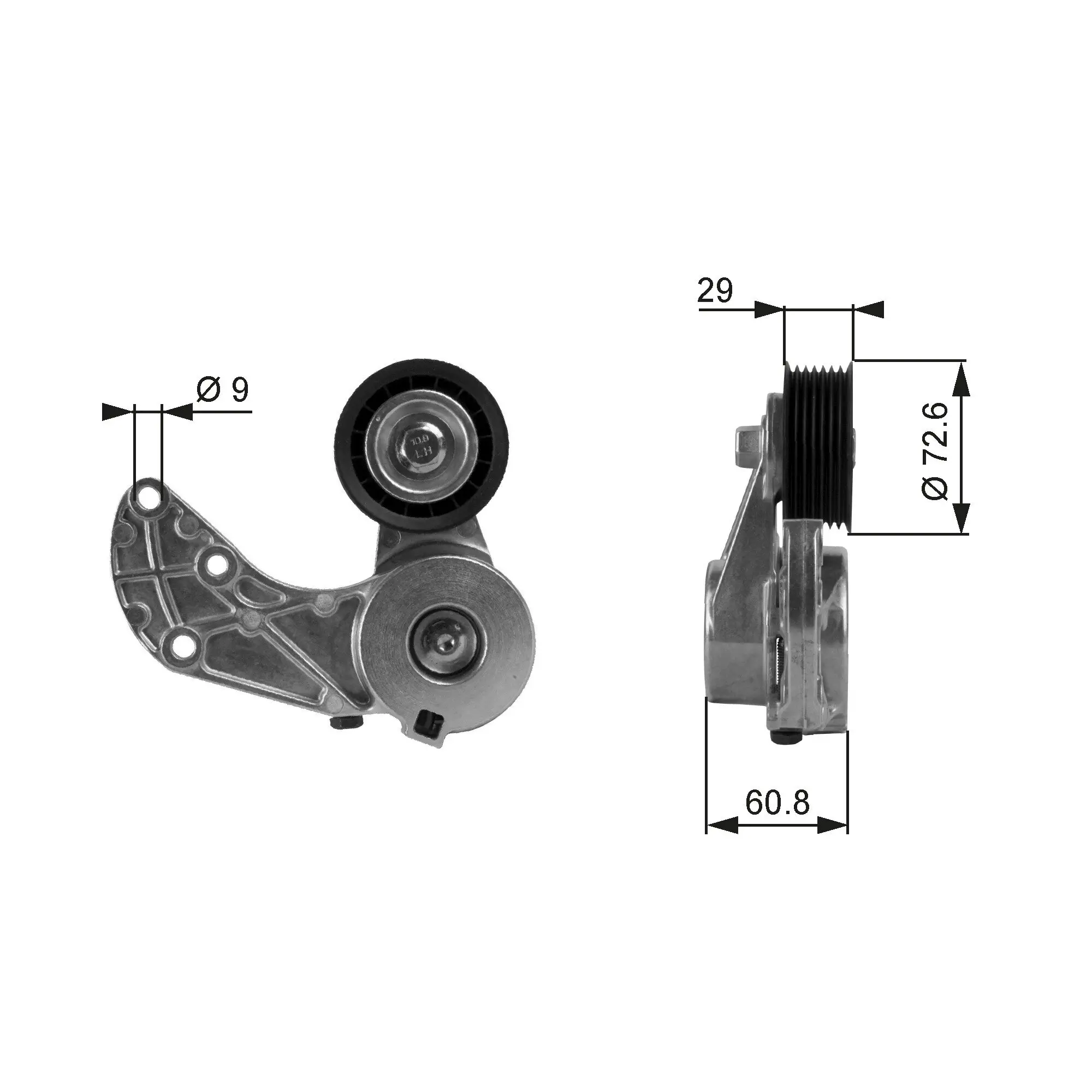 Riemenspanner, Keilrippenriemen GATES T38317