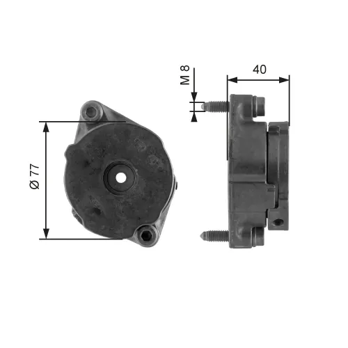 Riemenspanner, Keilrippenriemen GATES T38345 Bild Riemenspanner, Keilrippenriemen GATES T38345