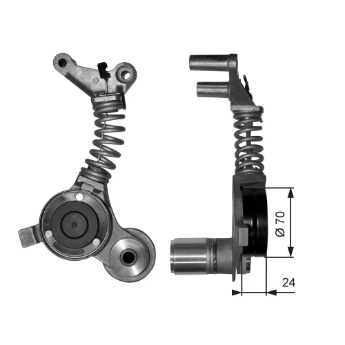 Riemenspanner, Keilrippenriemen GATES T38406 Bild Riemenspanner, Keilrippenriemen GATES T38406