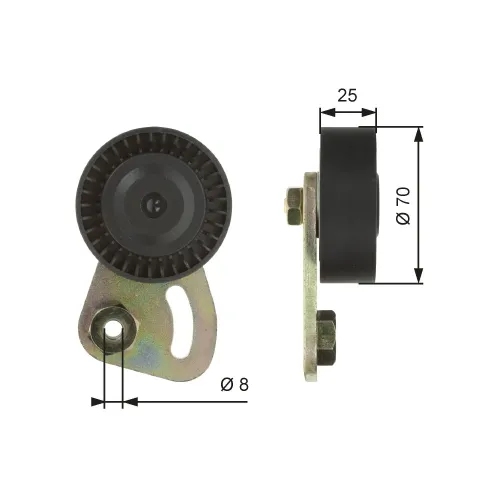 Spannrolle, Keilrippenriemen GATES T39019 Bild Spannrolle, Keilrippenriemen GATES T39019