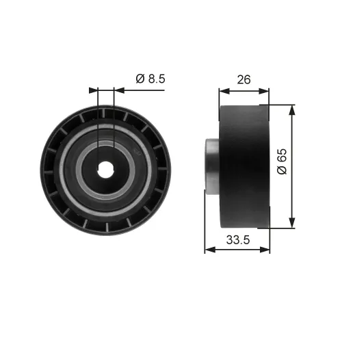 Spannrolle, Keilrippenriemen GATES T39057 Bild Spannrolle, Keilrippenriemen GATES T39057