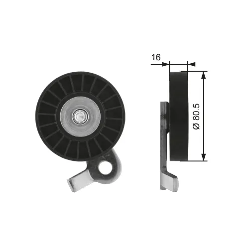 Spannrolle, Keilrippenriemen GATES T39060 Bild Spannrolle, Keilrippenriemen GATES T39060