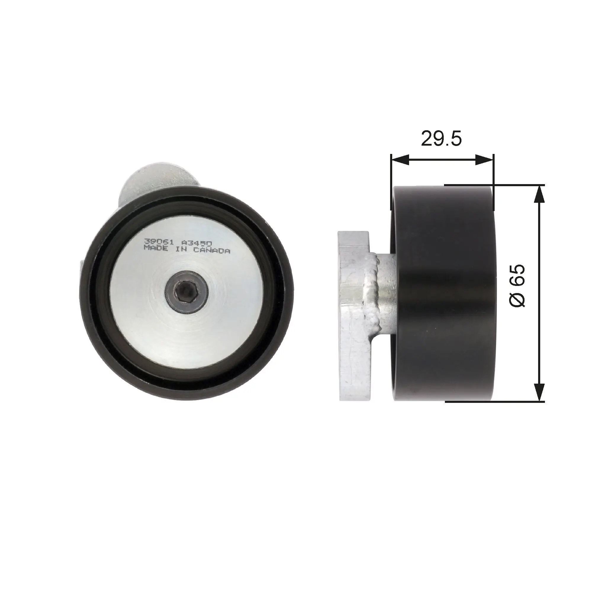 Spannrolle, Keilrippenriemen GATES T39061