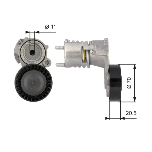 Riemenspanner, Keilrippenriemen GATES T39117 Bild Riemenspanner, Keilrippenriemen GATES T39117