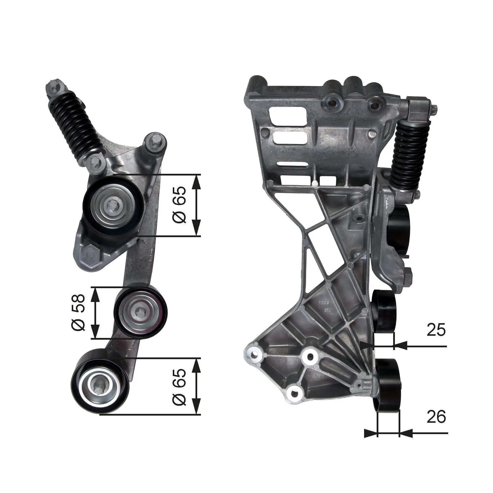 Riemenspanner, Keilrippenriemen GATES T39136 Bild Riemenspanner, Keilrippenriemen GATES T39136