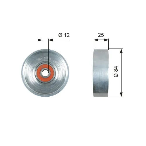 Spannrolle, Keilrippenriemen GATES T39178 Bild Spannrolle, Keilrippenriemen GATES T39178