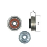 Spannrolle, Keilrippenriemen GATES T39181