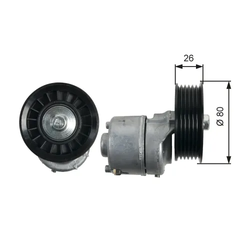 Riemenspanner, Keilrippenriemen GATES T39222 Bild Riemenspanner, Keilrippenriemen GATES T39222