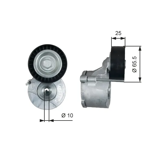 Riemenspanner, Keilrippenriemen GATES T39281 Bild Riemenspanner, Keilrippenriemen GATES T39281