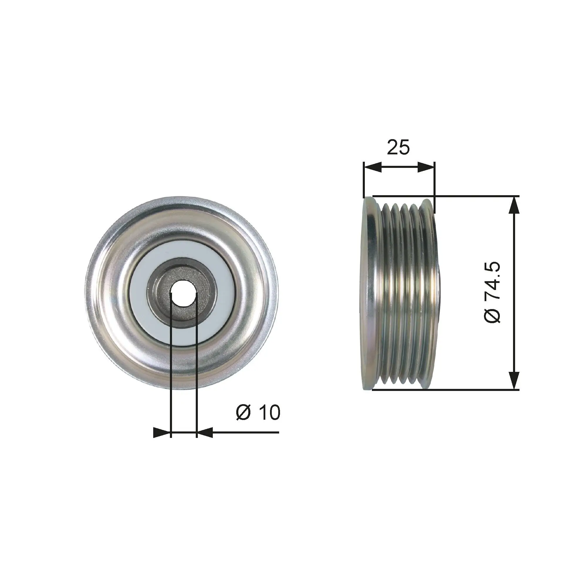 Spannrolle, Keilrippenriemen GATES T39285