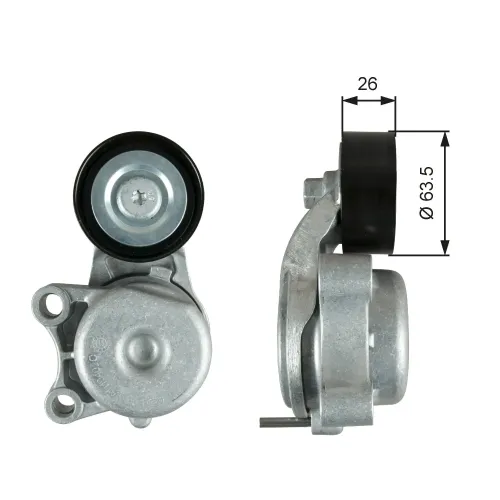 Riemenspanner, Keilrippenriemen GATES T39343 Bild Riemenspanner, Keilrippenriemen GATES T39343