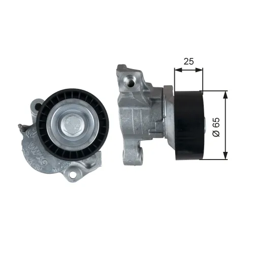 Riemenspanner, Keilrippenriemen GATES T39357 Bild Riemenspanner, Keilrippenriemen GATES T39357