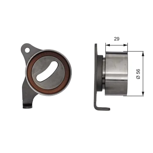 Spannrolle, Zahnriemen GATES T41071 Bild Spannrolle, Zahnriemen GATES T41071