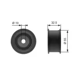 Umlenk-/Führungsrolle, Zahnriemen GATES T41101A