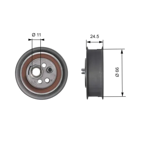 Spannrolle, Zahnriemen GATES T41103 Bild Spannrolle, Zahnriemen GATES T41103