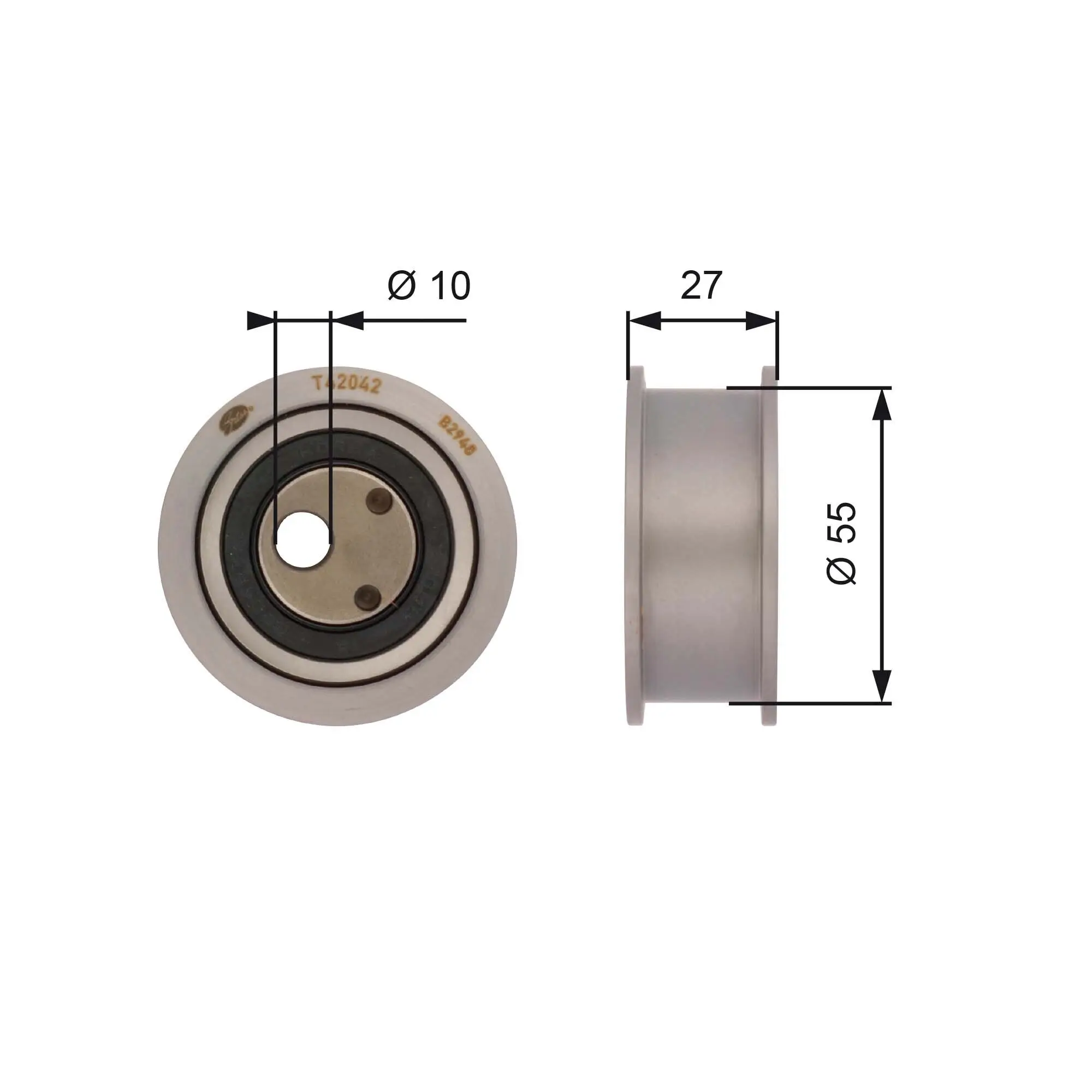 Spannrolle, Zahnriemen GATES T42042