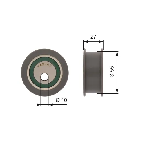 Spannrolle, Zahnriemen GATES T42042A Bild Spannrolle, Zahnriemen GATES T42042A