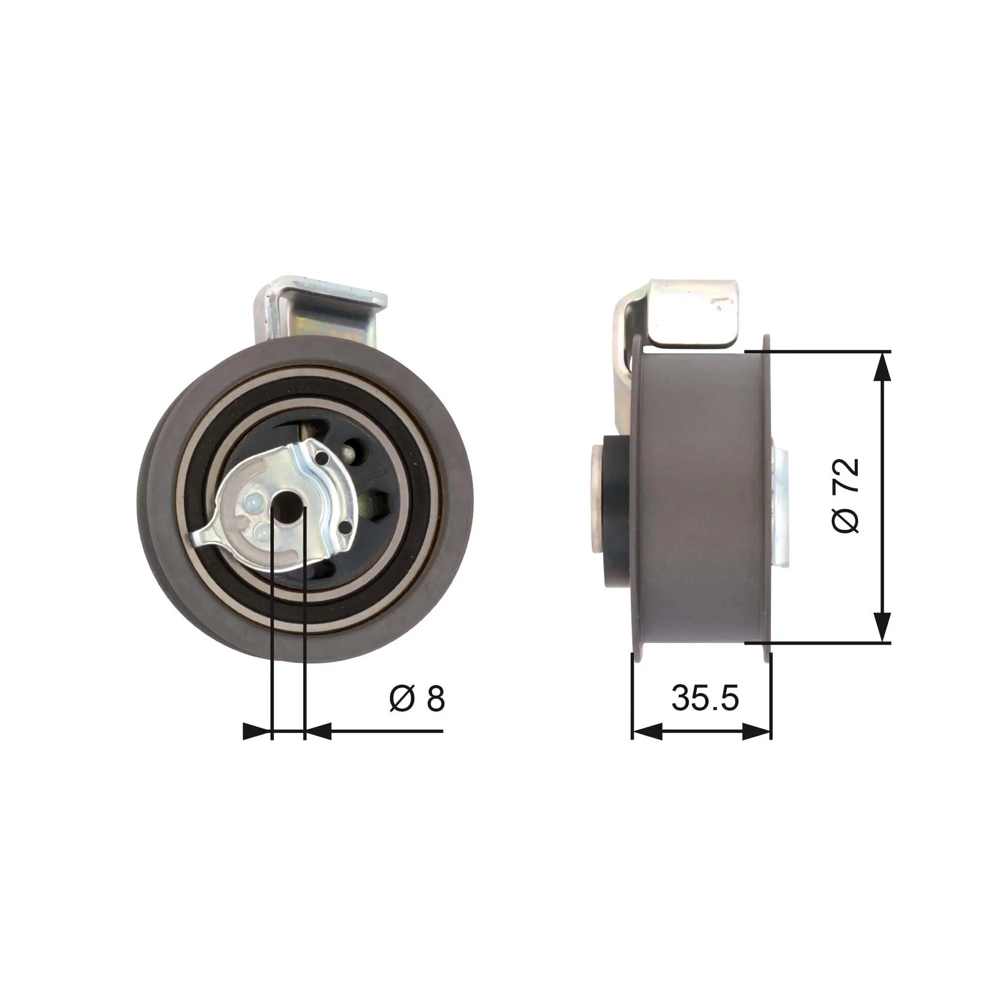 Spannrolle, Zahnriemen GATES T43021