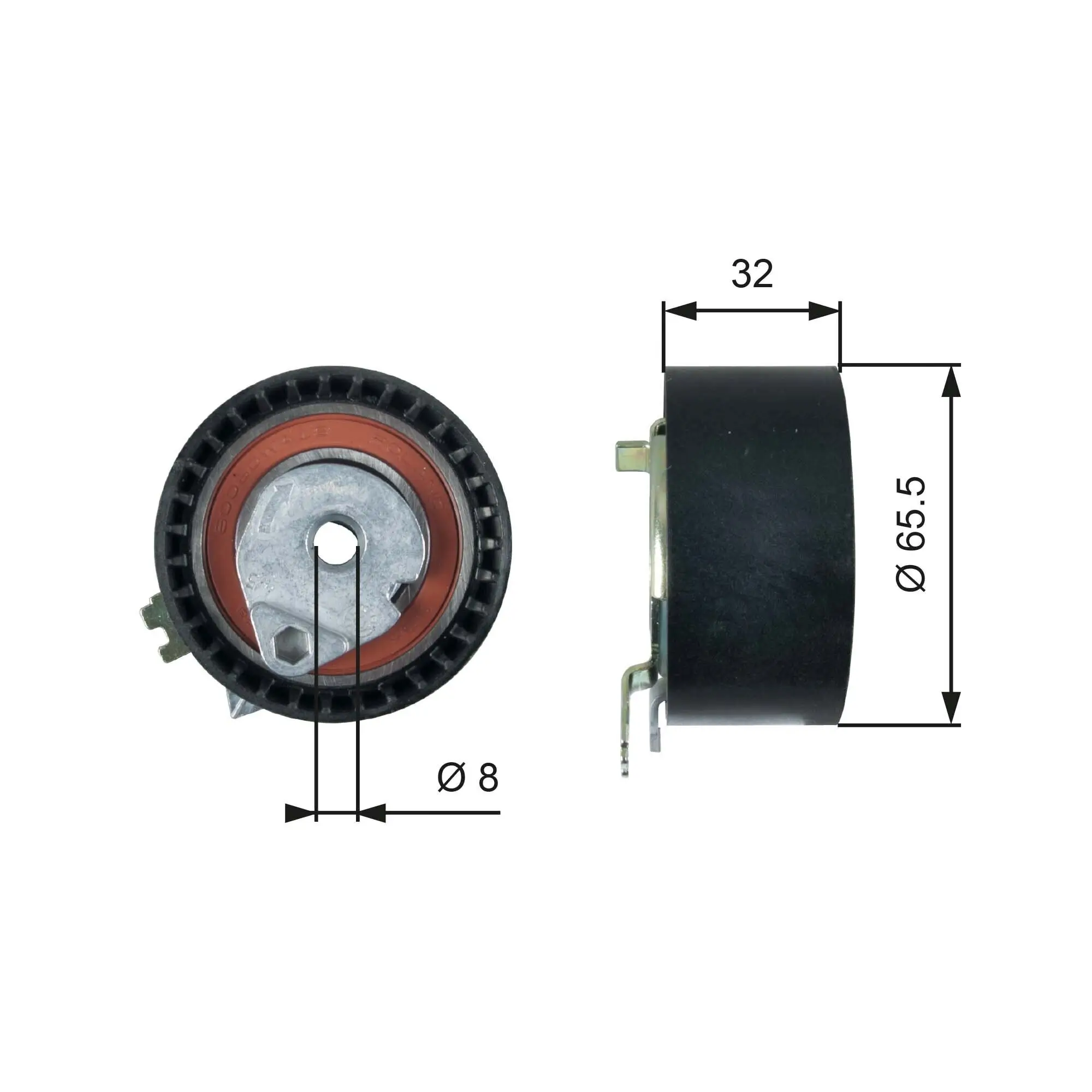 Spannrolle, Zahnriemen GATES T43236