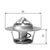 Thermostat, Kühlmittel GATES TH00171G1