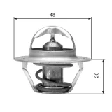 Thermostat, Kühlmittel GATES TH00382G1