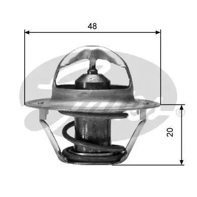 Thermostat, Kühlmittel GATES TH00388G1