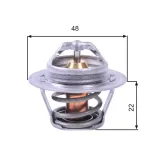 Thermostat, Kühlmittel GATES TH00391G1