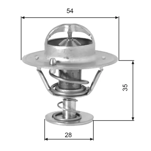 Thermostat, Kühlmittel GATES TH00782G1 Bild Thermostat, Kühlmittel GATES TH00782G1