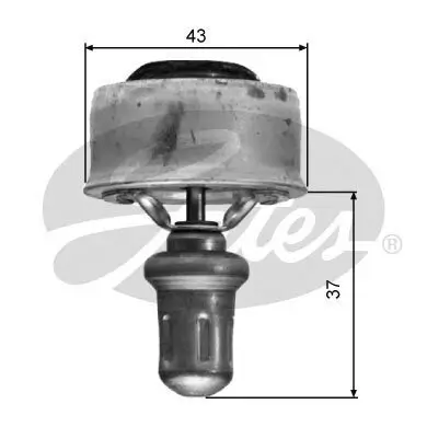 Thermostat, Kühlmittel GATES TH01489 Bild Thermostat, Kühlmittel GATES TH01489