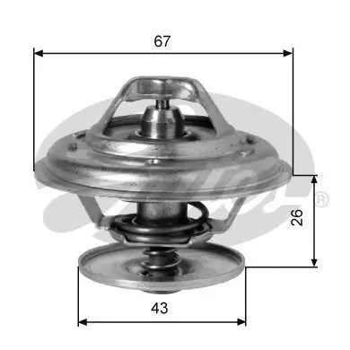 Thermostat, Kühlmittel GATES TH01991G1 Bild Thermostat, Kühlmittel GATES TH01991G1