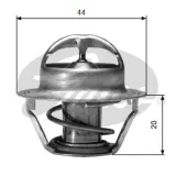 Thermostat, Kühlmittel GATES TH03088G1