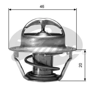 Thermostat, Kühlmittel GATES TH03091G1 Bild Thermostat, Kühlmittel GATES TH03091G1