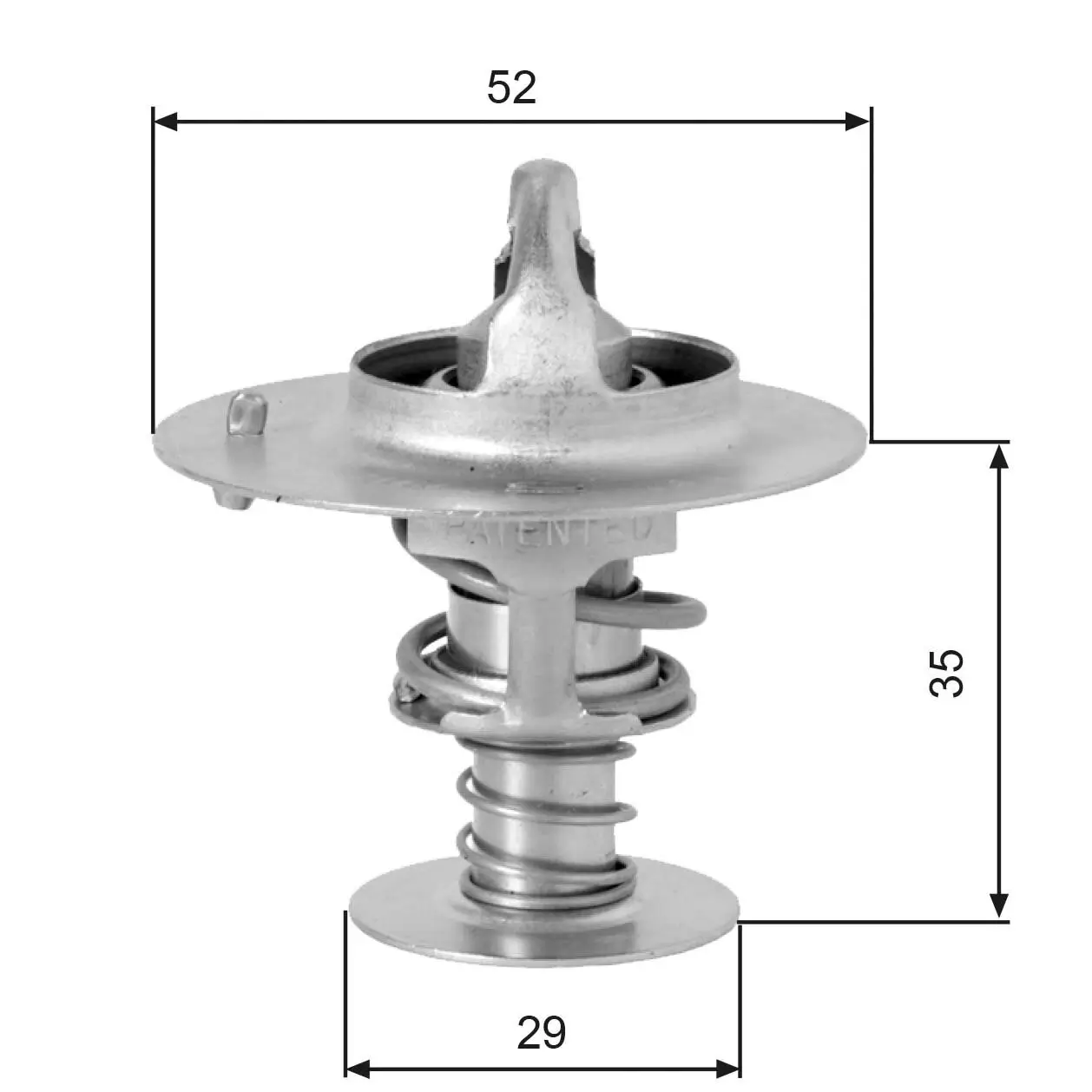 Thermostat, Kühlmittel GATES TH03382G1