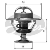 Thermostat, Kühlmittel GATES TH04277G1