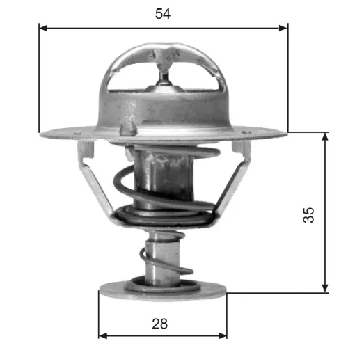 Thermostat, Kühlmittel GATES TH04277 Bild Thermostat, Kühlmittel GATES TH04277