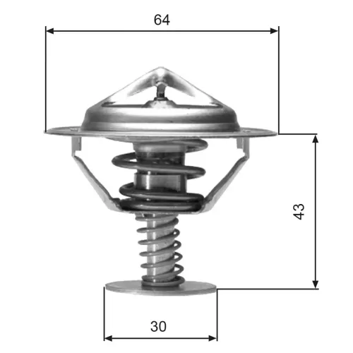 Thermostat, Kühlmittel GATES TH05977G1 Bild Thermostat, Kühlmittel GATES TH05977G1
