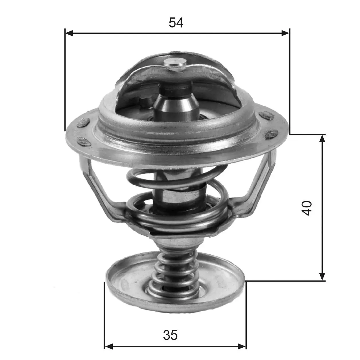 Thermostat, Kühlmittel GATES TH06082G1