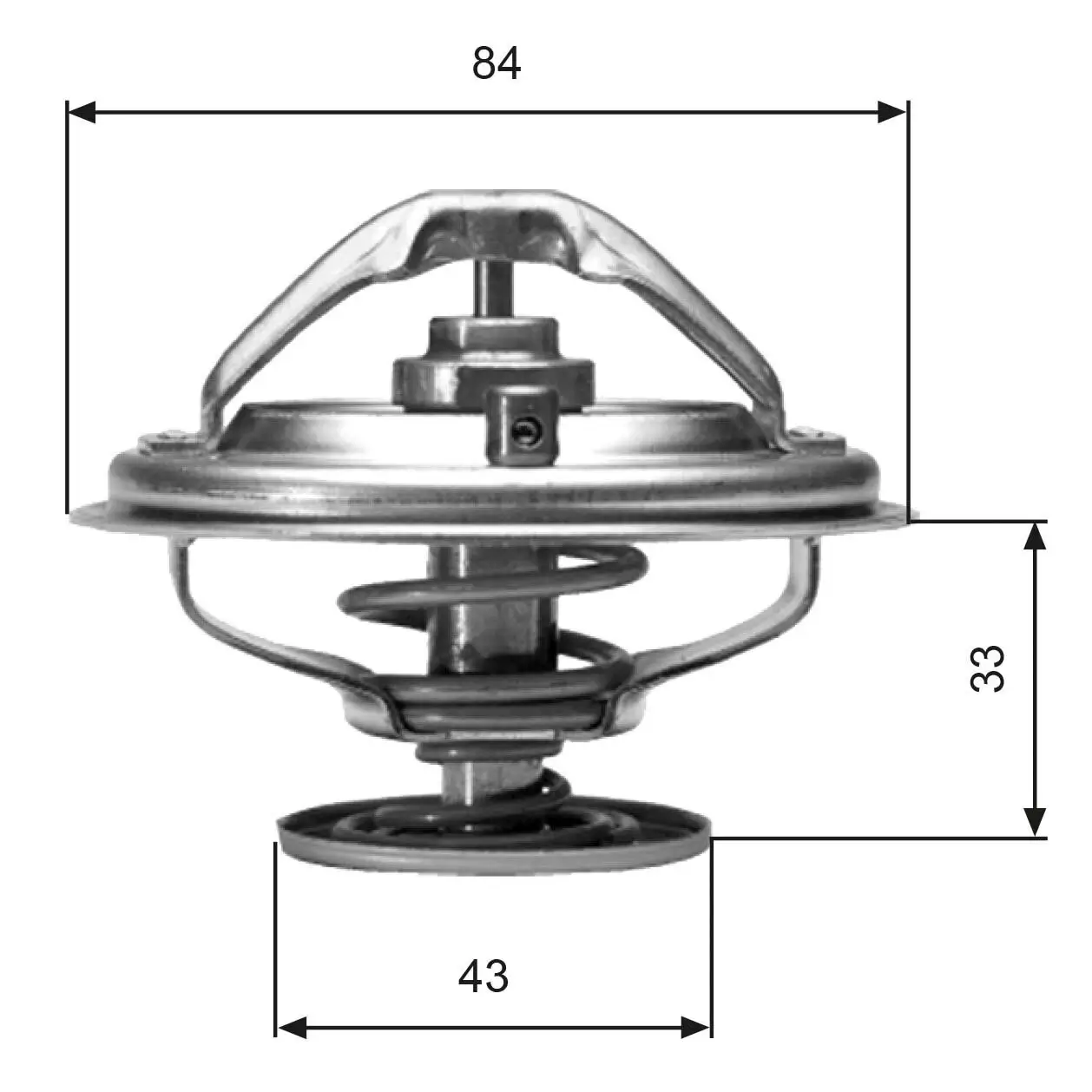 Thermostat, Kühlmittel GATES TH06582G1