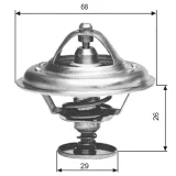 Thermostat, Kühlmittel GATES TH09781G1