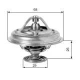 Thermostat, Kühlmittel GATES TH10078G1