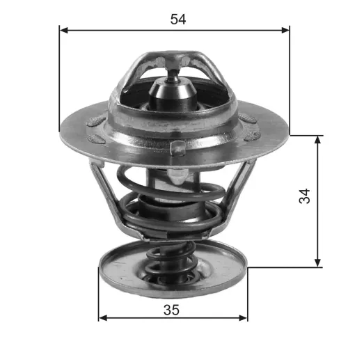 Thermostat, Kühlmittel GATES TH11383G1 Bild Thermostat, Kühlmittel GATES TH11383G1