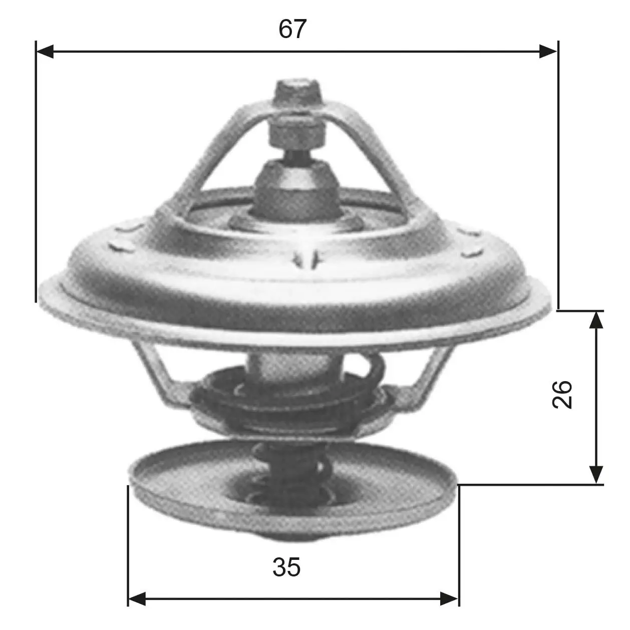 Thermostat, Kühlmittel GATES TH11680G1