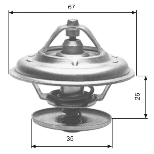 Thermostat, Kühlmittel GATES TH11680G1 Bild Thermostat, Kühlmittel GATES TH11680G1